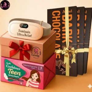 Femipain For Heavy Pain + 3Pis Mood Swings Amul Dark Chocolate Bar + 8Pis Free Senora Teenager Napkin